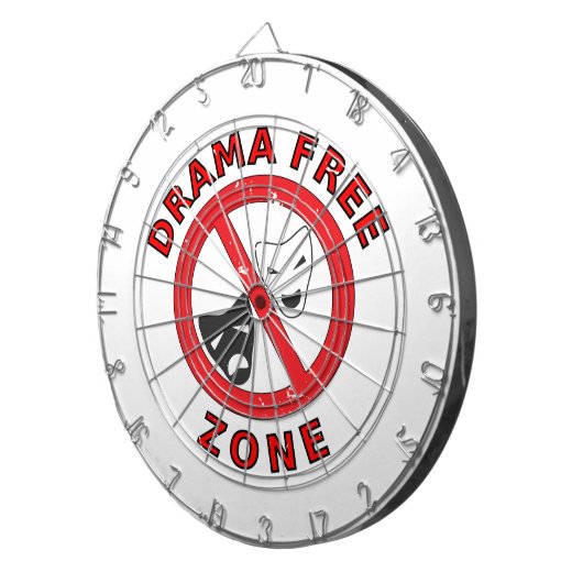Drama Free Zone Dartbord (Voorkant Rechts)