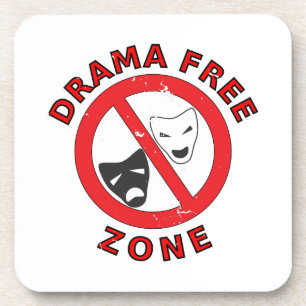 Drama Free Zone Drankjes Onderzetter