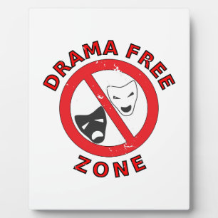 Drama Free Zone Fotoplaat