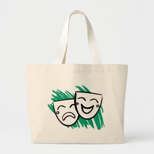 Drama Grote Tote Bag (Voorkant)