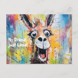 Drama Lama Personalisierbar | Funky Hipster Briefkaart