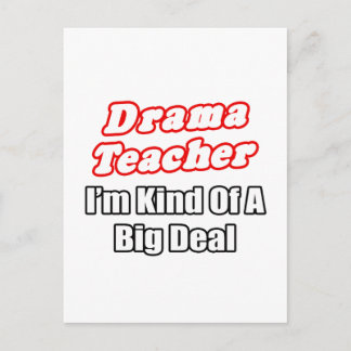 Drama leraar...nogal een grote deal briefkaart
