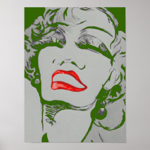 Drama Lips CHANGE COLOR ~ Poster 16x12