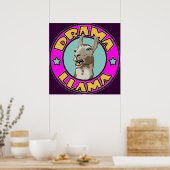Drama Llama, afdrukken Poster (Keuken)