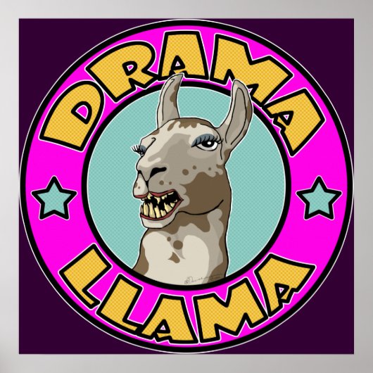 Drama Llama, afdrukken Poster (Voorkant)