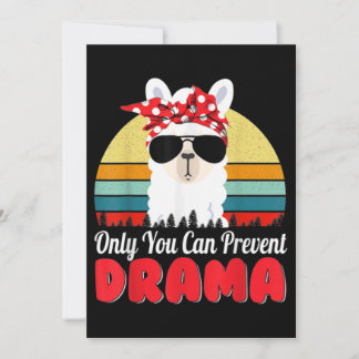 Drama Llama alleen je kunt Drama Funny voorkomen Kaart