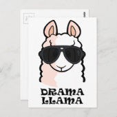 Drama Llama Briefkaart (Voorkant / Achterkant)