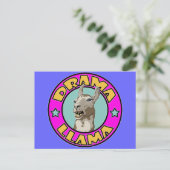 Drama Llama Briefkaart (Staand voorkant)