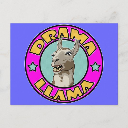 Drama Llama Briefkaart (Voorkant)