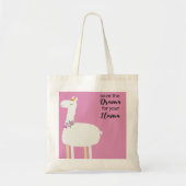Drama Llama Canvas tas (Voorkant)