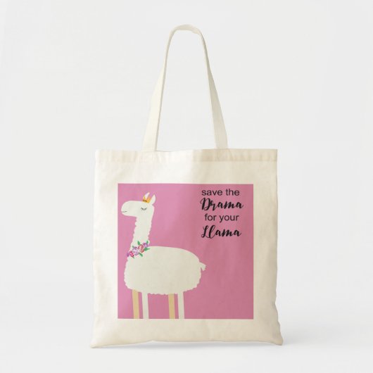 Drama Llama Canvas tas (Voorkant)
