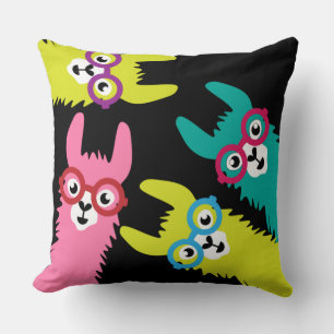 Drama Llama Colorful Camelid Cushion Kussen