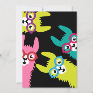 Drama Llama Colorful Camelid Kaart