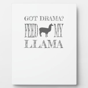 Drama Llama Got Drama Feed My Llama Fotoplaat