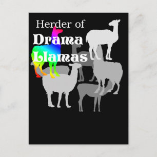 Drama Llama Herder Briefkaart
