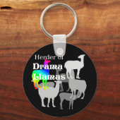 Drama Llama Herder Sleutelhanger (Voorkant)