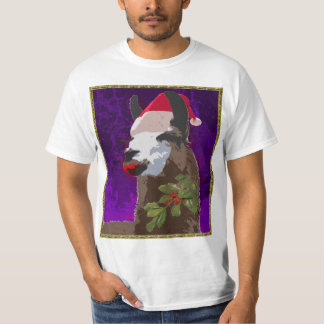Drama Llama-kerstShirt - Paars T-shirt