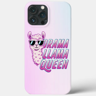 Drama Llama Queen Schattige Llama met zonnebril Vr iPhone 13 Pro Max Hoesje
