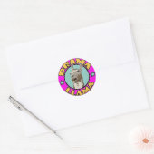 Drama Llama Ronde Sticker (Envelop)