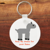 Drama Llama Sleutelhanger (Voorkant)