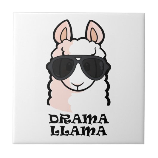 Drama Llama Tegeltje (Voorkant)