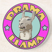 Drama Llama Zandsteen Onderzetter (Voorkant)