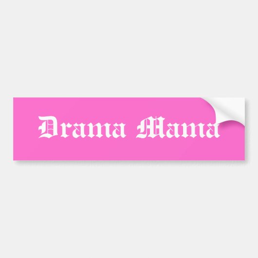Drama Mama Bumpersticker (Voorkant)