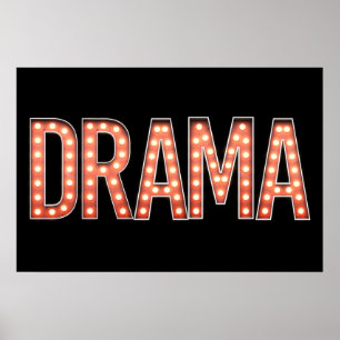 DRAMA-markeringslichten Poster