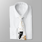 Drama Mask Theater Gepersonaliseerd Stropdas (Gebonden)