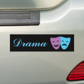 Drama maskers bumpersticker (Op auto)