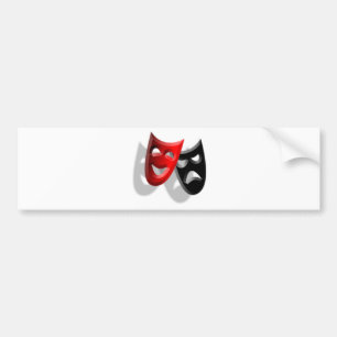 Drama maskers bumpersticker