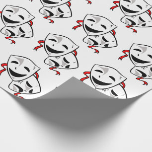 Drama maskers cadeaupapier