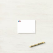 Drama-maskers met zonnebril post-it® notes (Op bureau)