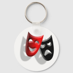 Drama maskers sleutelhanger