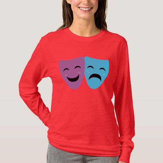 Drama maskers t-shirt (Voorkant)