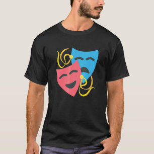 Drama Maskers Uitvoerende Kunsten Tragedie En Kome T-shirt