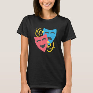 Drama Maskers Uitvoerende Kunsten Tragedie En Kome T-shirt