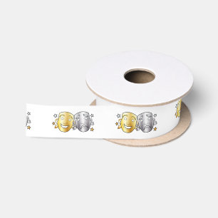 Drama maskers voor komedie en tragedie Gold Silver Lint