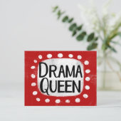 Drama Queen Briefkaart (Staand voorkant)