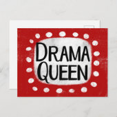 Drama Queen Briefkaart (Voorkant / Achterkant)
