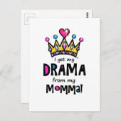 Drama Queen Briefkaart (Voorkant / Achterkant)