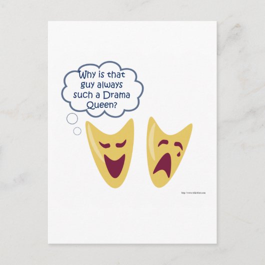 Drama Queen Briefkaart (Voorkant)