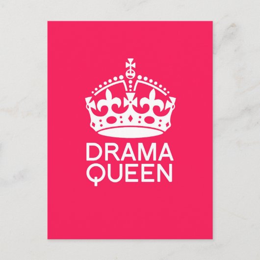 Drama Queen Briefkaart (Voorkant)