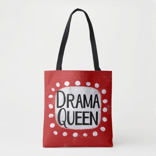 Drama Queen Canvas tas (Voorkant)