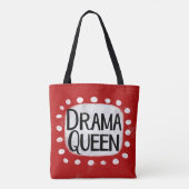 Drama Queen Canvas tas (Achterkant)