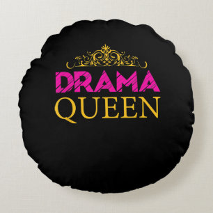Drama Queen Crown Actress Broadway Actress Rond Kussen