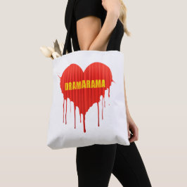 Drama Queen Dramarama bloederig hart vrouwen- Draagtas