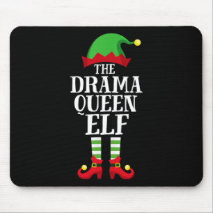 Drama Queen Elf Bijpassende Familie Groep Kerstmis Muismat