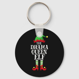 Drama Queen Elf Bijpassende Familie Groep Kerstmis Sleutelhanger