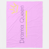 Drama Queen Fleece Deken (Voorkant)